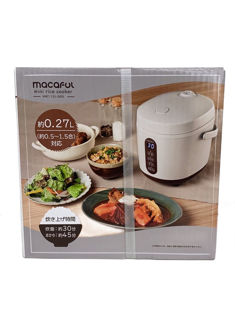 【中古】ZEPEAL◆炊飯器 macaful MRC-15L【家電・ビジュアル・オーディオ】