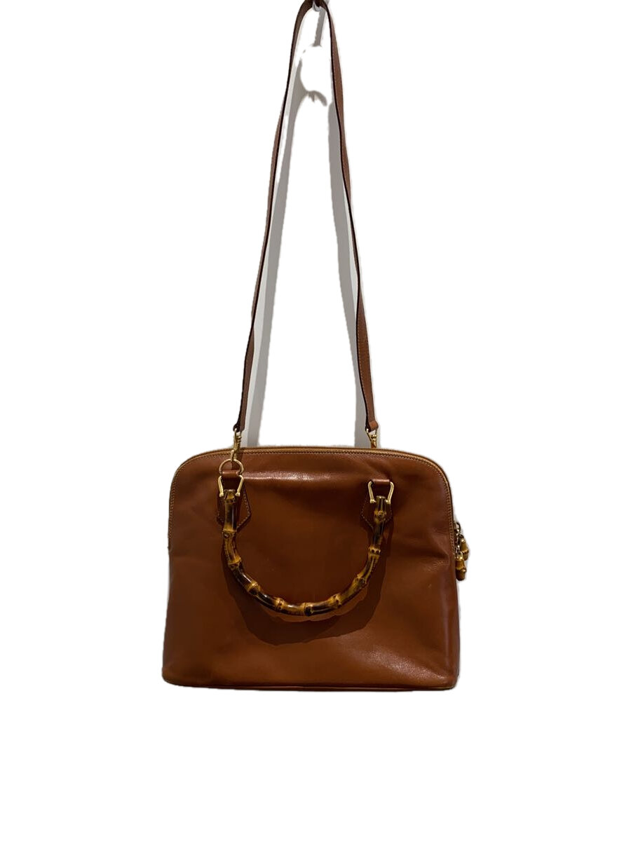 【中古】GUCCI◆ハンドバック/なめし革/BRW/000・1186・0289/角擦れ有//【御徒面子】