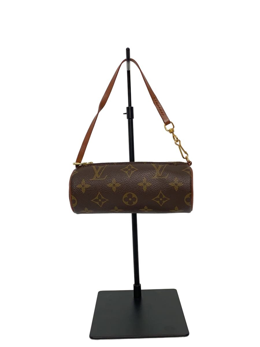 【中古】LOUIS VUITTON◆合切袋/なめし革/BRW/総柄//【御徒面子】