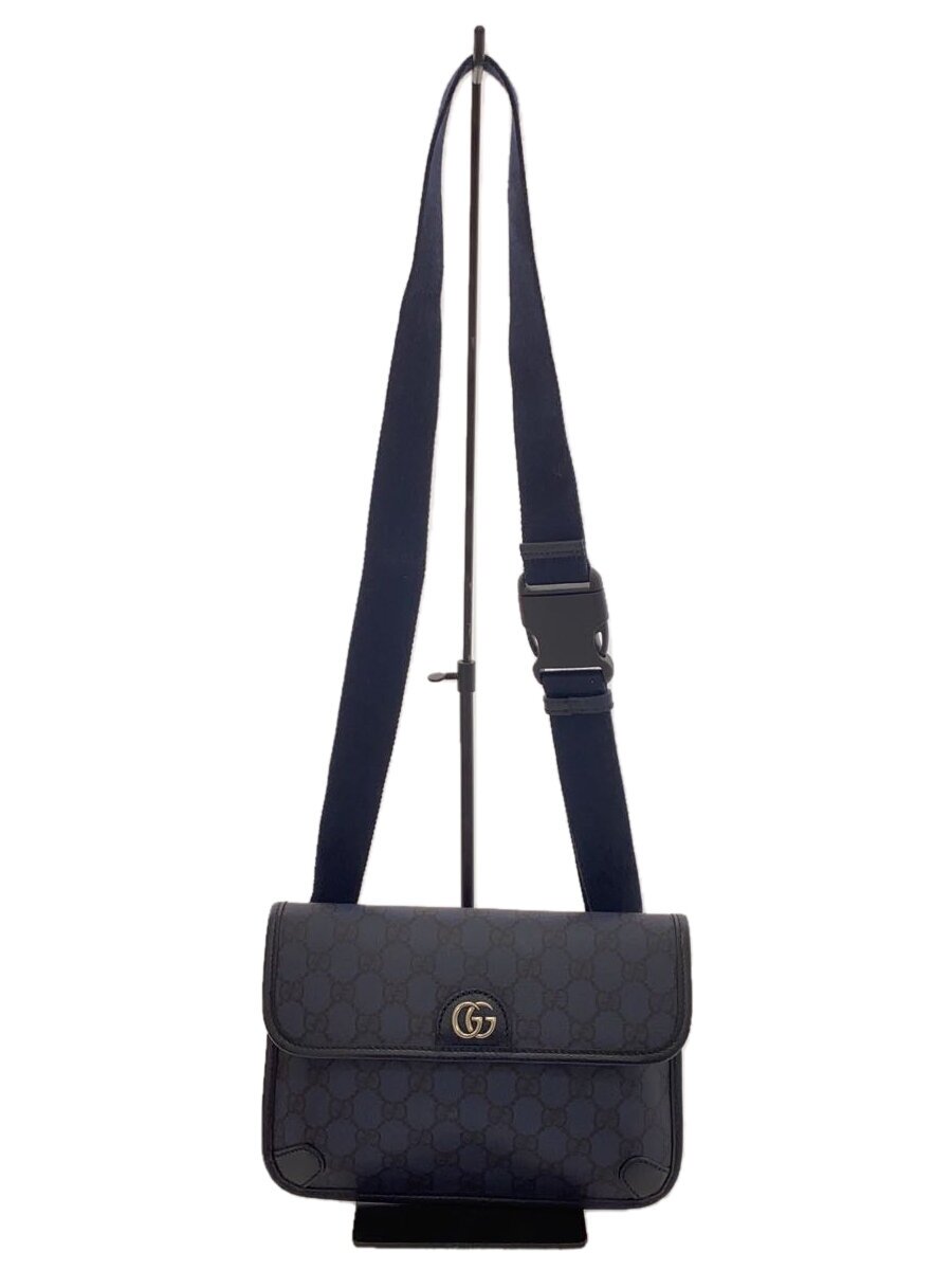 【中古】GUCCI◆スモールベルトバッグ/--/ネイビー/モノグラム/752597 525040【バッグ】|2nd STREET 店