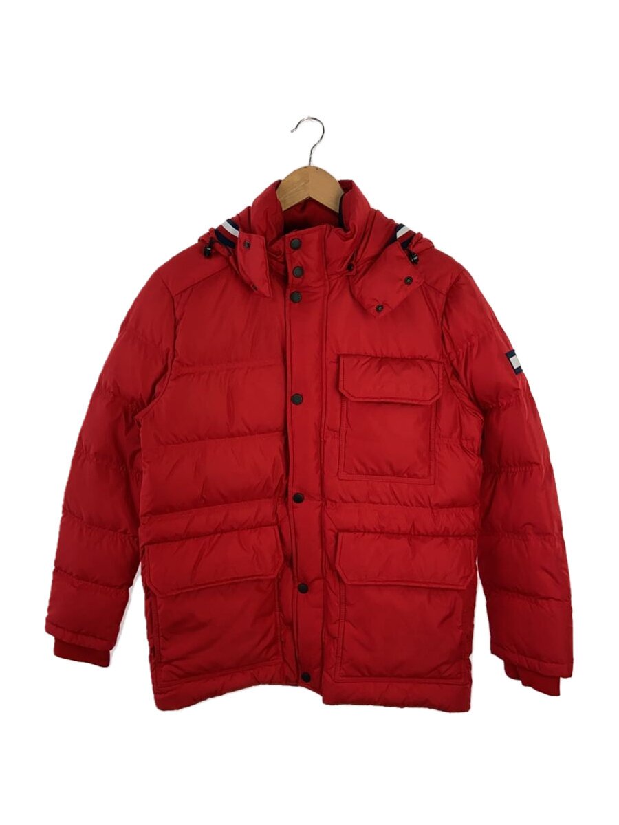 【中古】TOMMY HILFIGER◆ダウンジャケット/L/ポリエステル/RED/無地/MWOMW09459-611【メンズウェア】｜2ｎｄ STREET 店