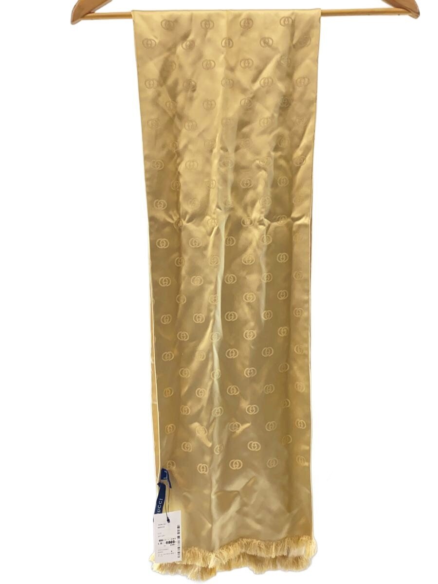 【中古】GUCCI◆袈裟/地絹/BEG/総柄/レディース//【服飾雑貨他】
