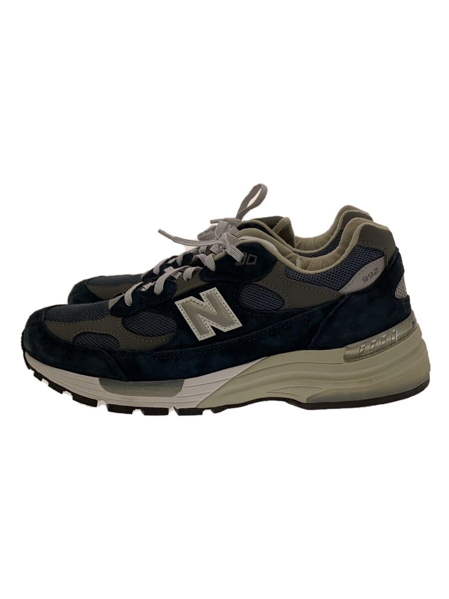 【中古】NEW BALANCE◆U992/米国海軍/27珊/NVY/スウェード【シューズ】