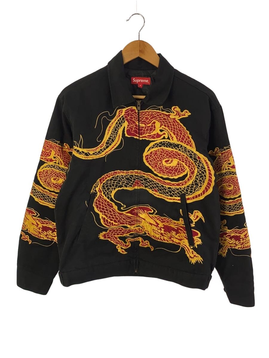 【中古】Supreme◆18AW/Dragon Work Jacket/S/コットン/BLK/18AW/Dragon Work Jacket//【メンズウェア】|2nd STREET 店
