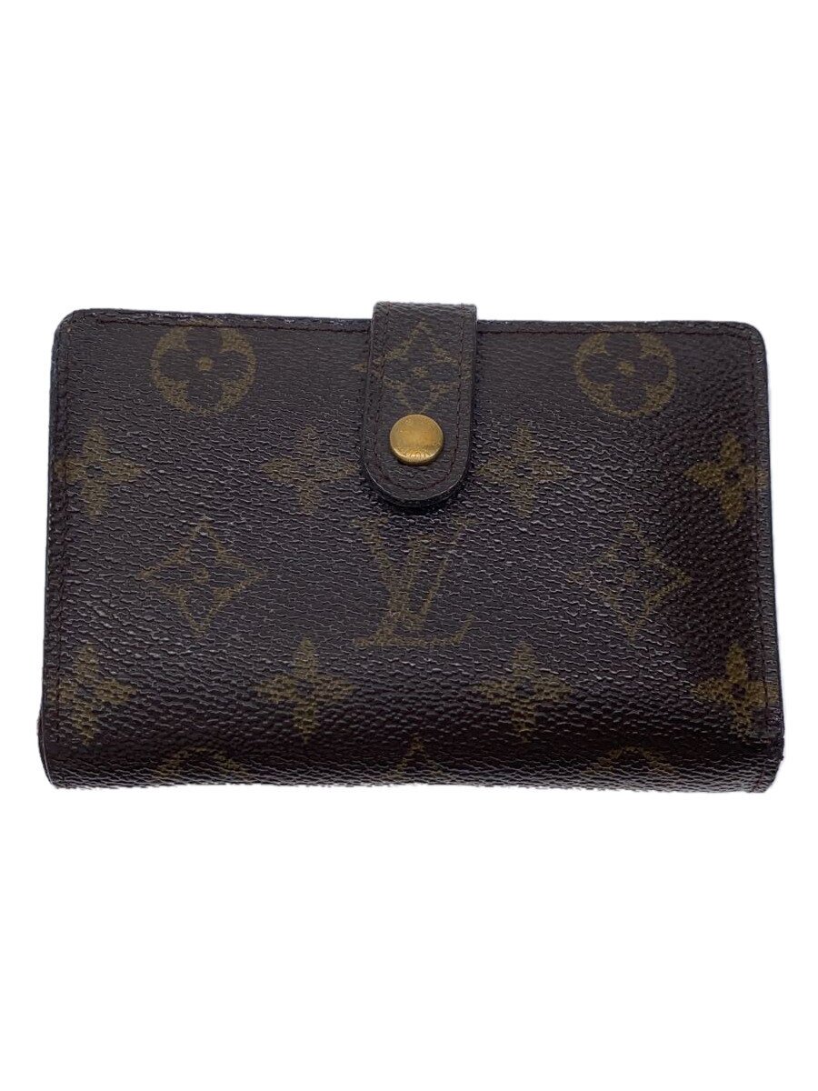 【中古】LOUIS VUITTON◆ポルト・フォイユ・ヴィエノワ_モノグラム・キャンバス_BRW/PVC/BRW/メンズ【服飾雑貨他】