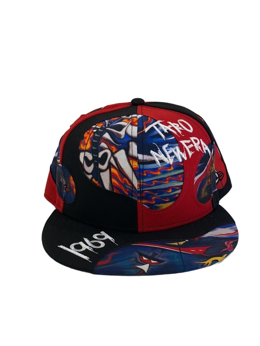 【中古】NEW ERA◆旗がしら/7 3/8/ポリエステル/マルチ色つや/総柄/メンズ【服飾雑貨他】