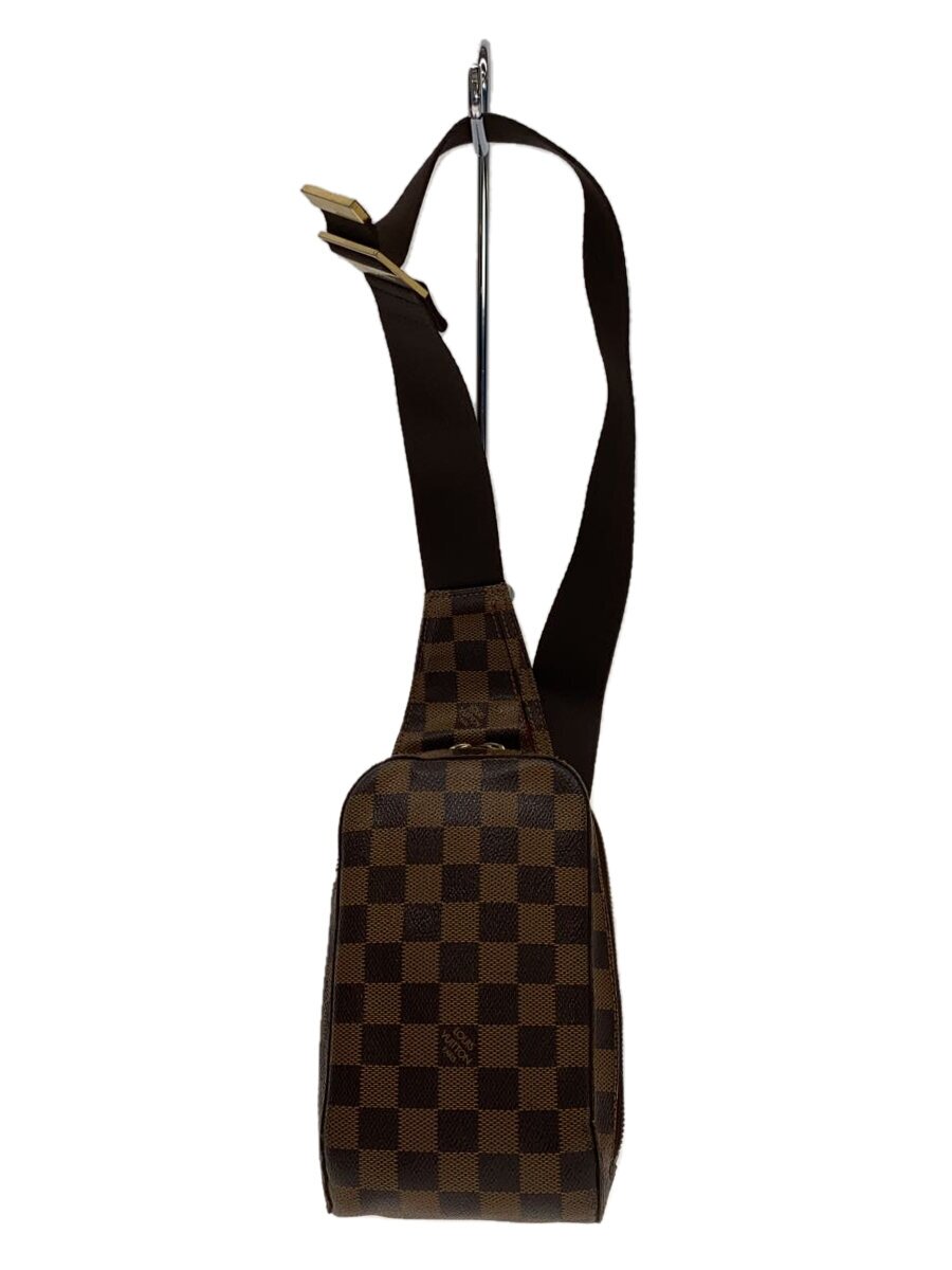 【中古】LOUIS VUITTON◆金具サビ・内部汚れた状態有/ジェロニモス/PVC/BRW/総柄/N51994//【御徒面子】