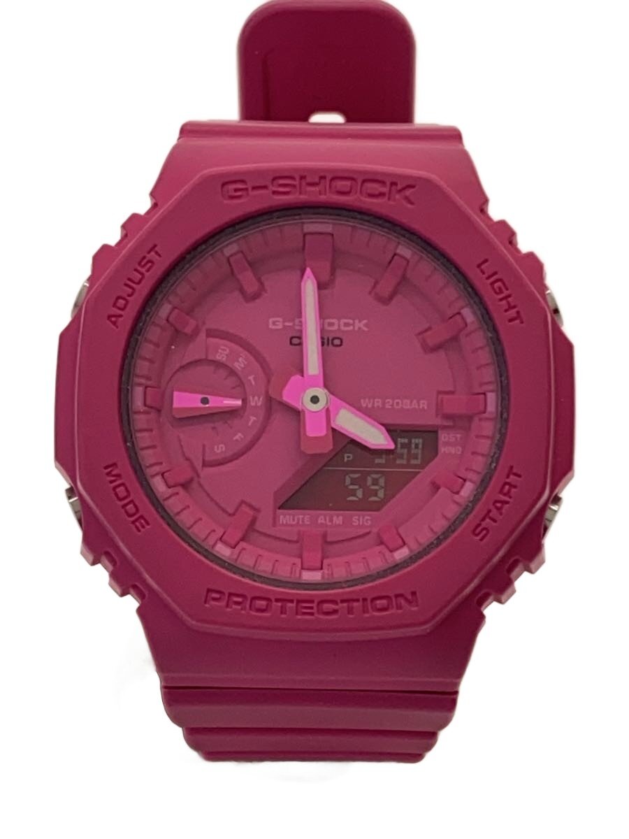 【中古】CASIO◆クォーツ腕時計_G-SHOCK/デジアナ/ラバー/PNK/PNK【服飾雑貨他】｜2ｎｄ STREET 店