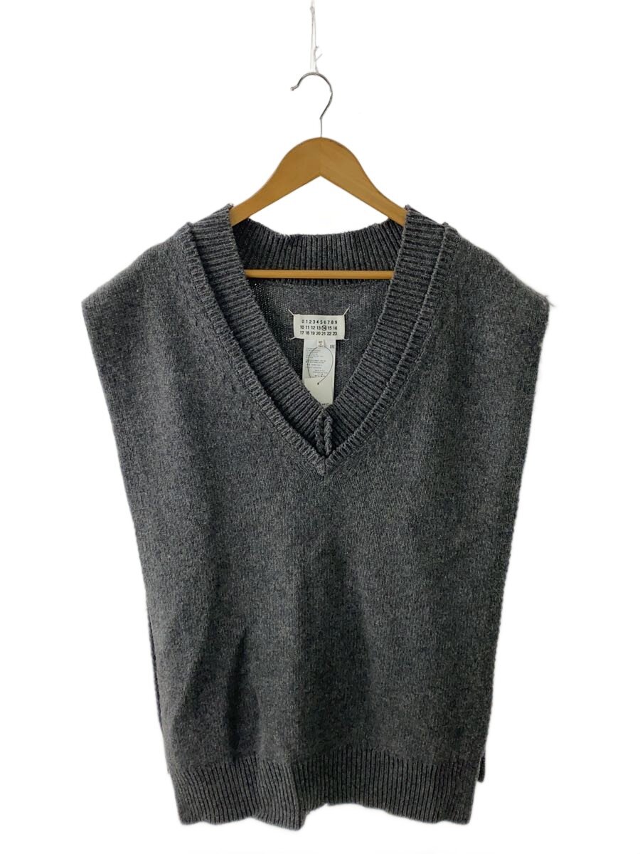 【中古】Maison Margiela◆14/21AW/編み物より良い(朦々たる)/1/羊毛/GRY/S50TH0050【メンズウェア】