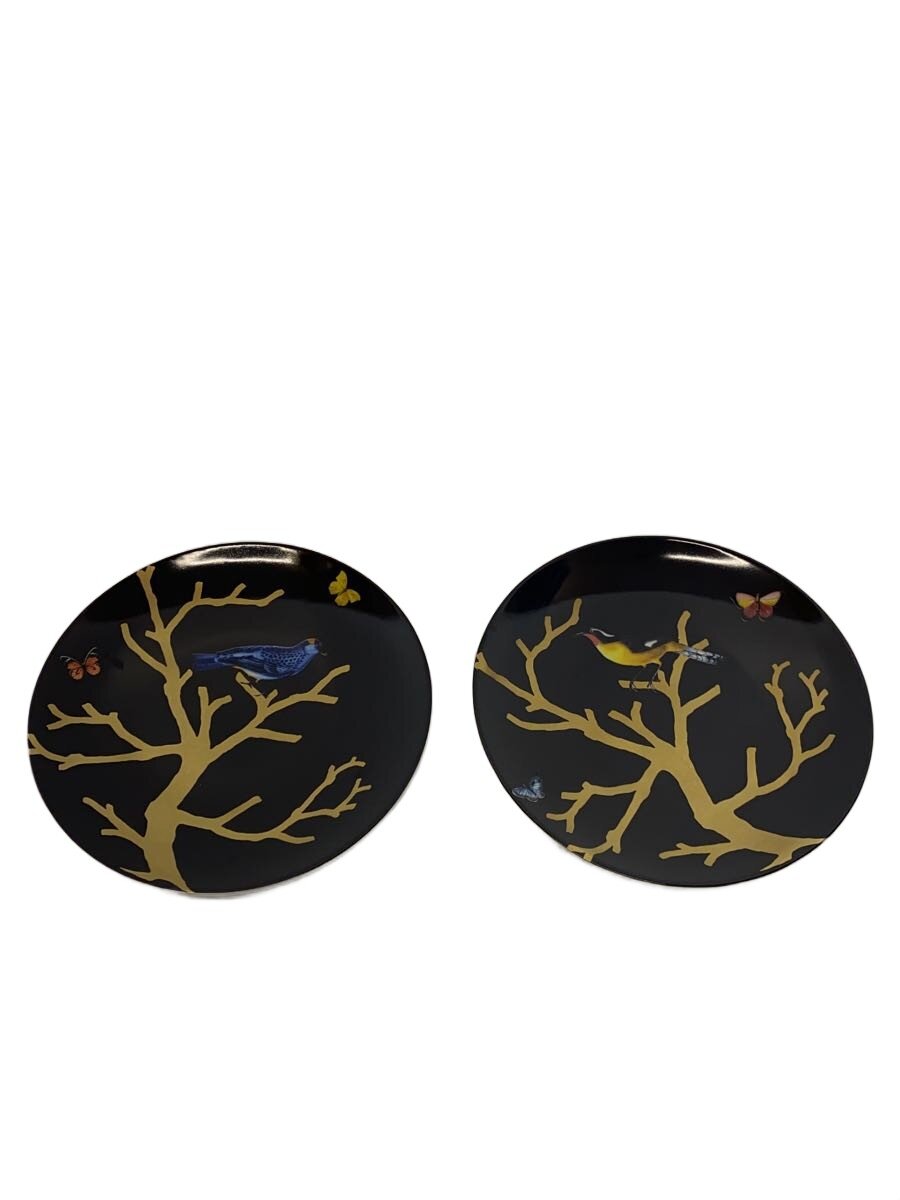 【中古】Bernardaud◆一皿/2点書き割り/BLK/Aux Oiseaux/21珊【勝手もと装置】