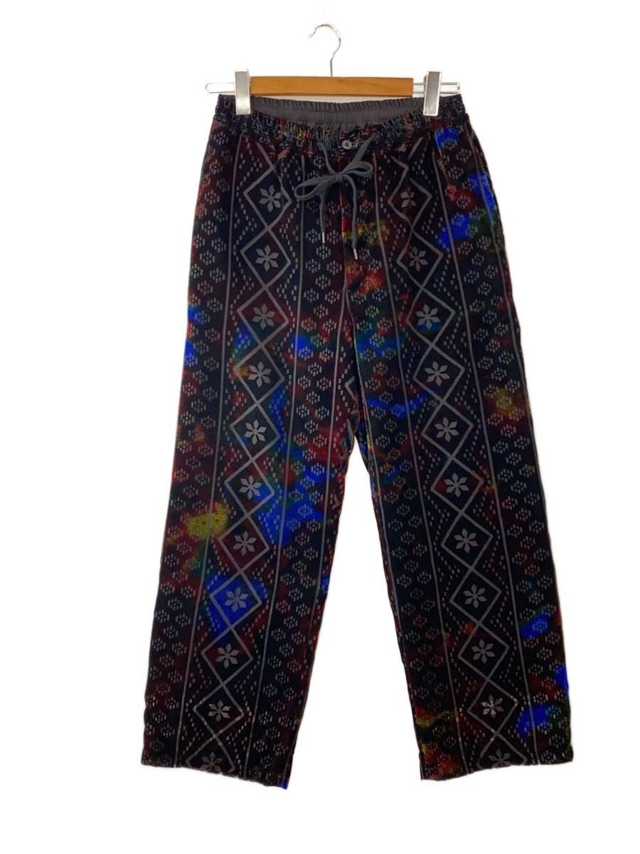 【中古】TUITACI◆Vintage Lace Velvet Pants/2/人絹/BLK/総柄/T24SS-PT02【メンズウェア】