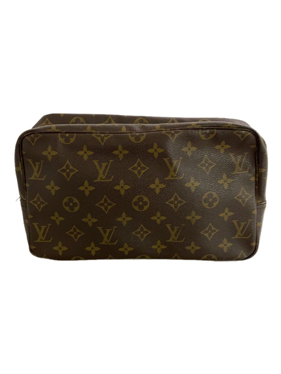 【中古】LOUIS VUITTON◆トゥルース・トワレット28_モノグラム・帆布_BRW/PVC/BRW【御徒面子】