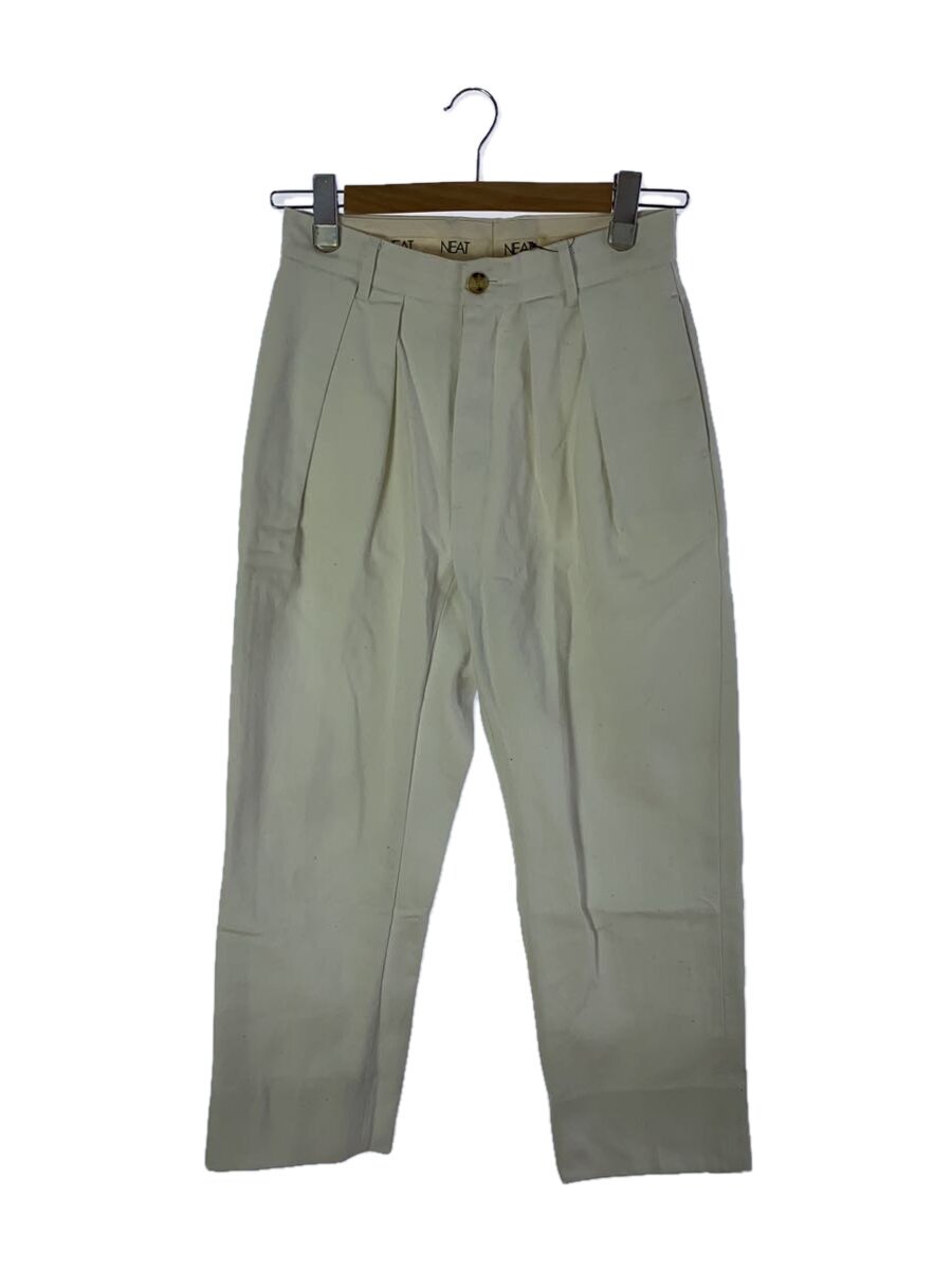 【中古】NEAT◆LECHOPPE別注/2タックテーパードパンツ/下つ方/28/綿織物/WHT/? NULL ?【メンズウェア】