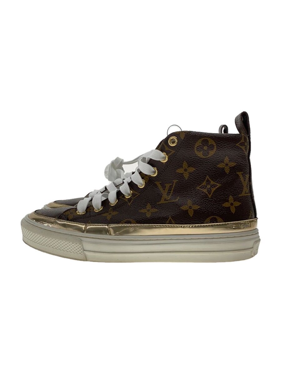 【中古】LOUIS VUITTON◆ハイカットスニーカー/24.5糎/BRW【シューズ】