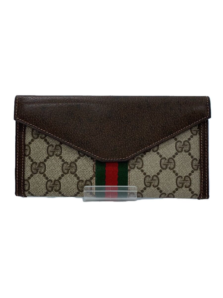 【中古】GUCCI◆オールドグッチ/シェリーライン/長財布/ブラウン/総柄/メンズ【服飾雑貨他】｜2ｎｄ STREET 店