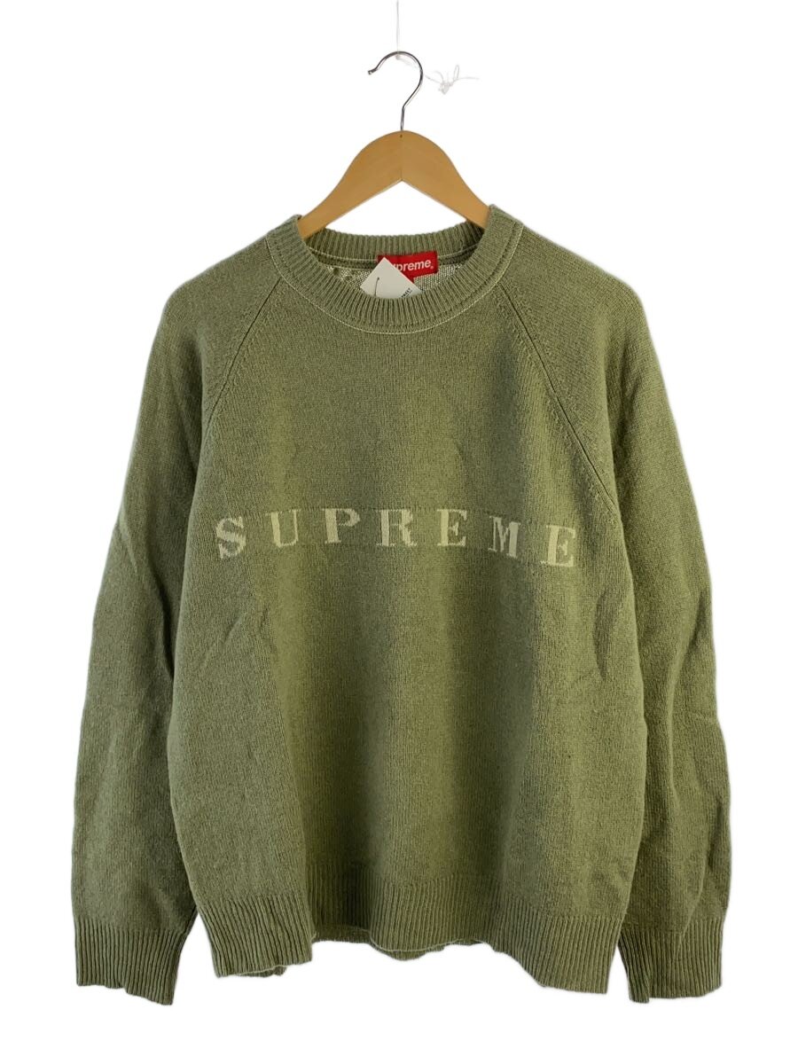 【中古】Supreme◆ニット・セーター(厚手)/L/ウール/KHK/STONE WASHED SWEATER【メンズウェア】｜2ｎｄ STREET 店 13,330円