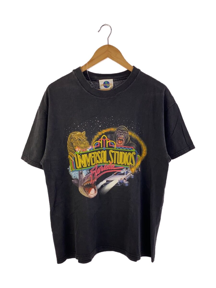 【中古】90s/UNIVERSAL STUDIOS Florida/ティーシャツ/--/綿織物/黒いこと/? NULL ?【メンズウェア】
