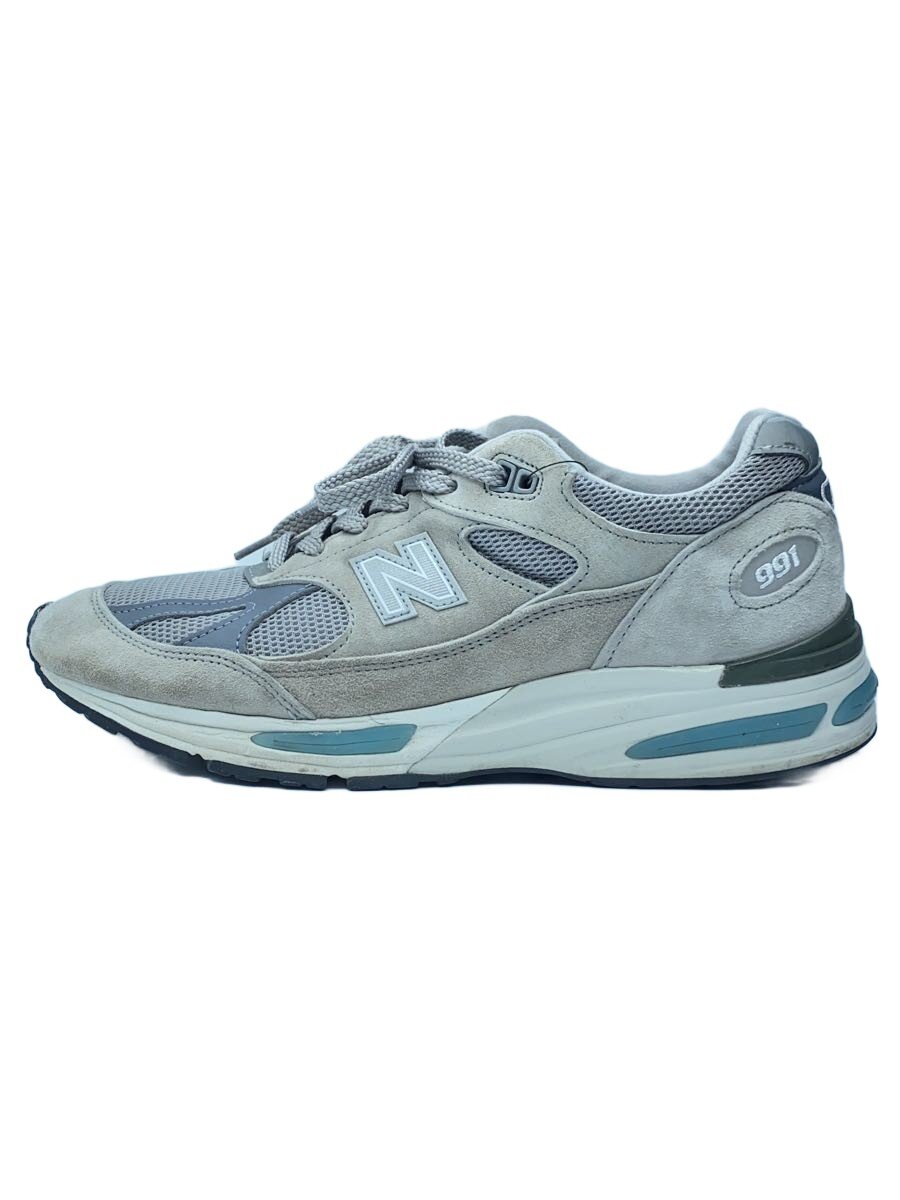 【中古】NEW BALANCE◆ローカットスニーカー/UK8/GRY/u991gl2【シューズ】