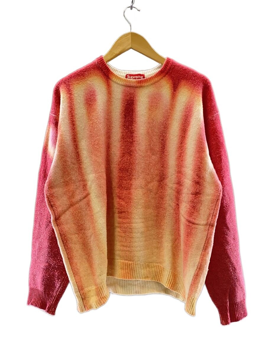 【中古】Supreme◆編み物・スウェーター(朦々たる)/M/毛糸/RED/総柄//【メンズウェア】