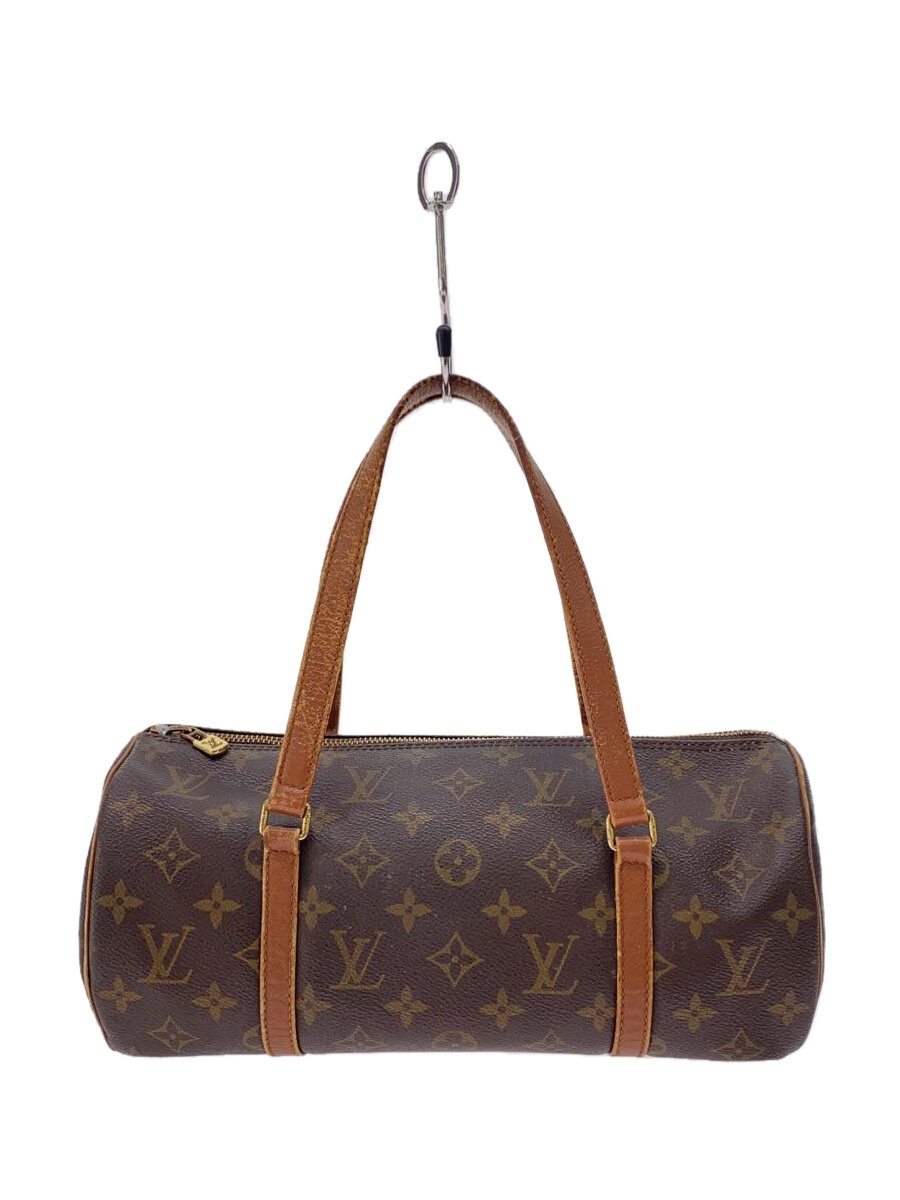 【中古】LOUIS VUITTON◆1)パピヨン30_モノグラム・帆布_BRW/PVC/BRW//【御徒面子】