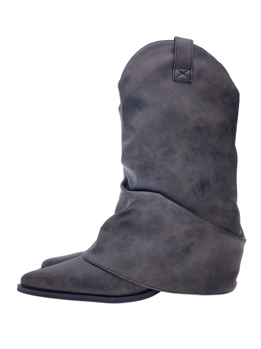 【中古】LAGUA GEM◆ブーツ/L/GRY【シューズ】｜2ｎｄ STREET 店