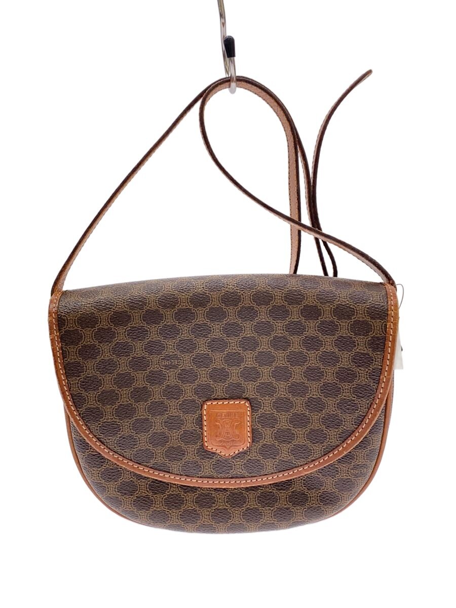 【中古】CELINE◆マカダム柄/ショルダーバッグ/PVC/BRW/総柄/M08【バッグ】|2nd STREET 店