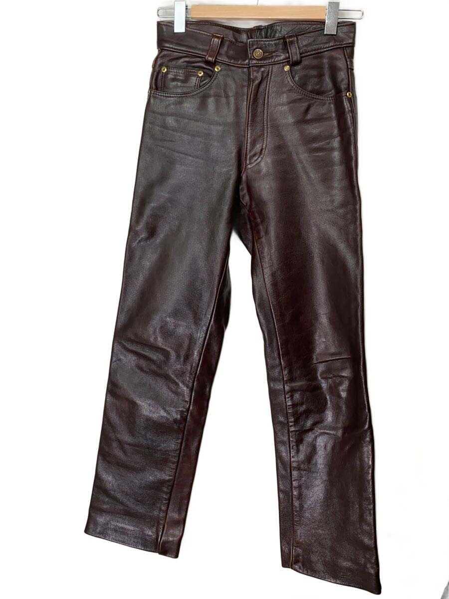 【中古】Schott◆下つ方/28/なめし革/BRW/無地【メンズウェア】