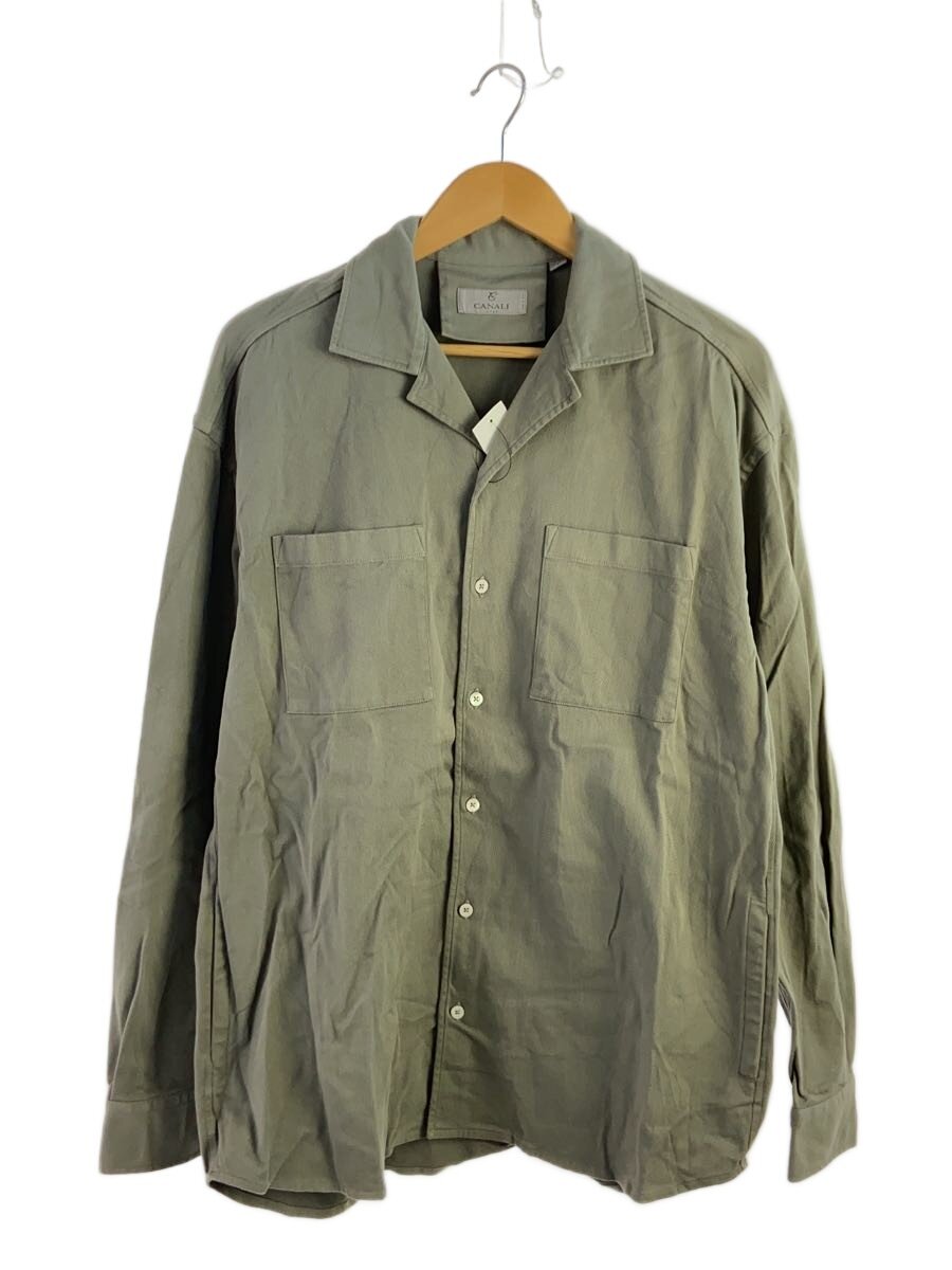 【中古】CANALI◆プルオーバー上衣/開襟/長袖プルオーバー/L/--/GRY//【メンズウェア】