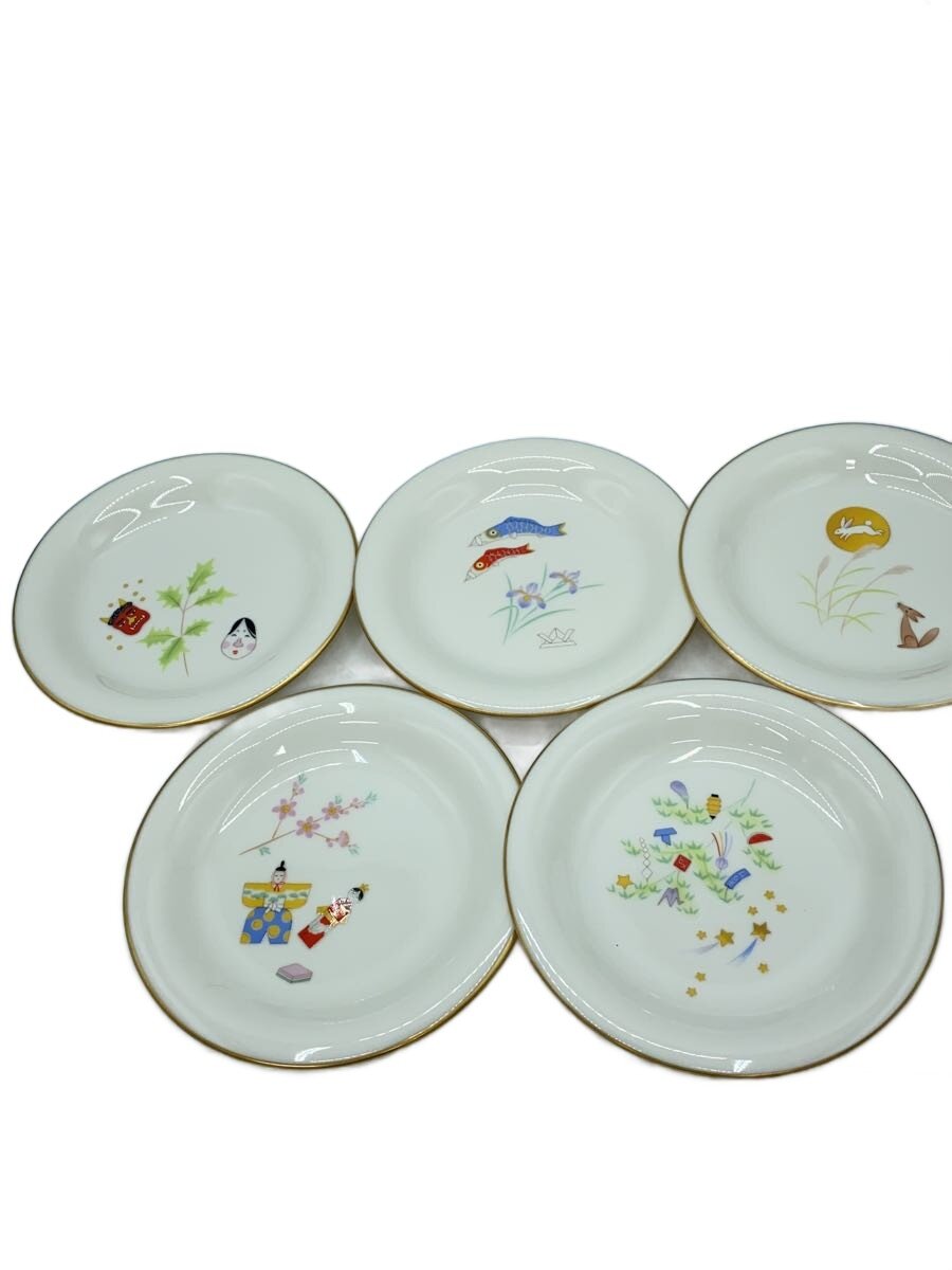 【中古】香蘭社◆プレート/5点セット/WHT【キッチン用品】