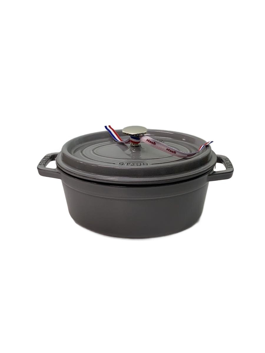 【中古】Staub◆ピコ ココット オーバル/23糎/2.35L/GRY/40500-236【勝手もと設備】