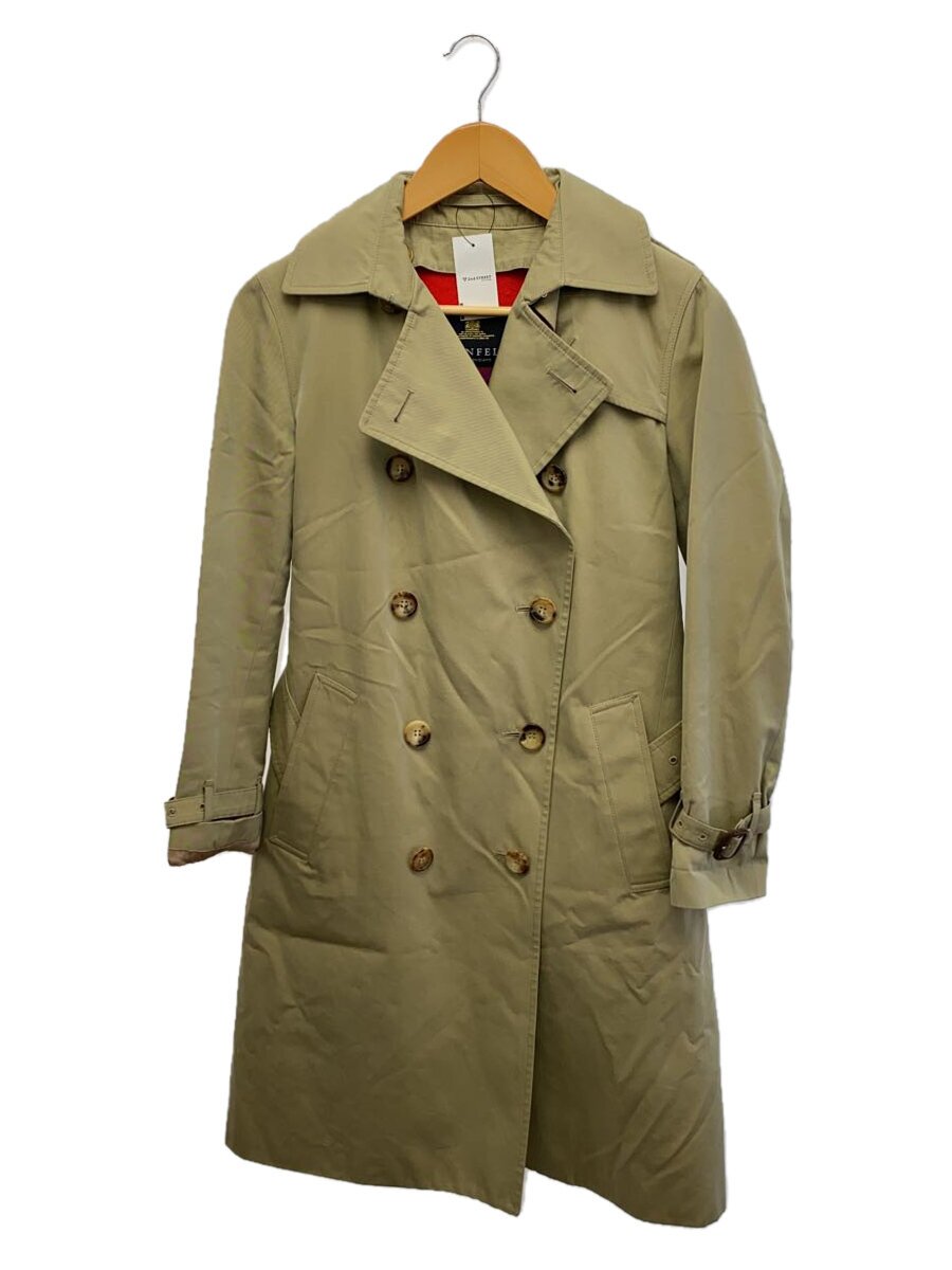 【中古】GRENFELL◆グレンフェル/トレンチコート/36/ウールベストライナー付き添い人/BEG/【レディース御召しもの】