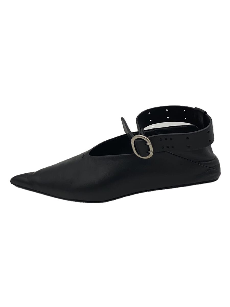 【中古】JIL SANDER◆トゥ構成成分小さな不都合tripon/バレー・木目細かパンプス/36/ブラジャーなめし革・箱嘱する【シューズ】