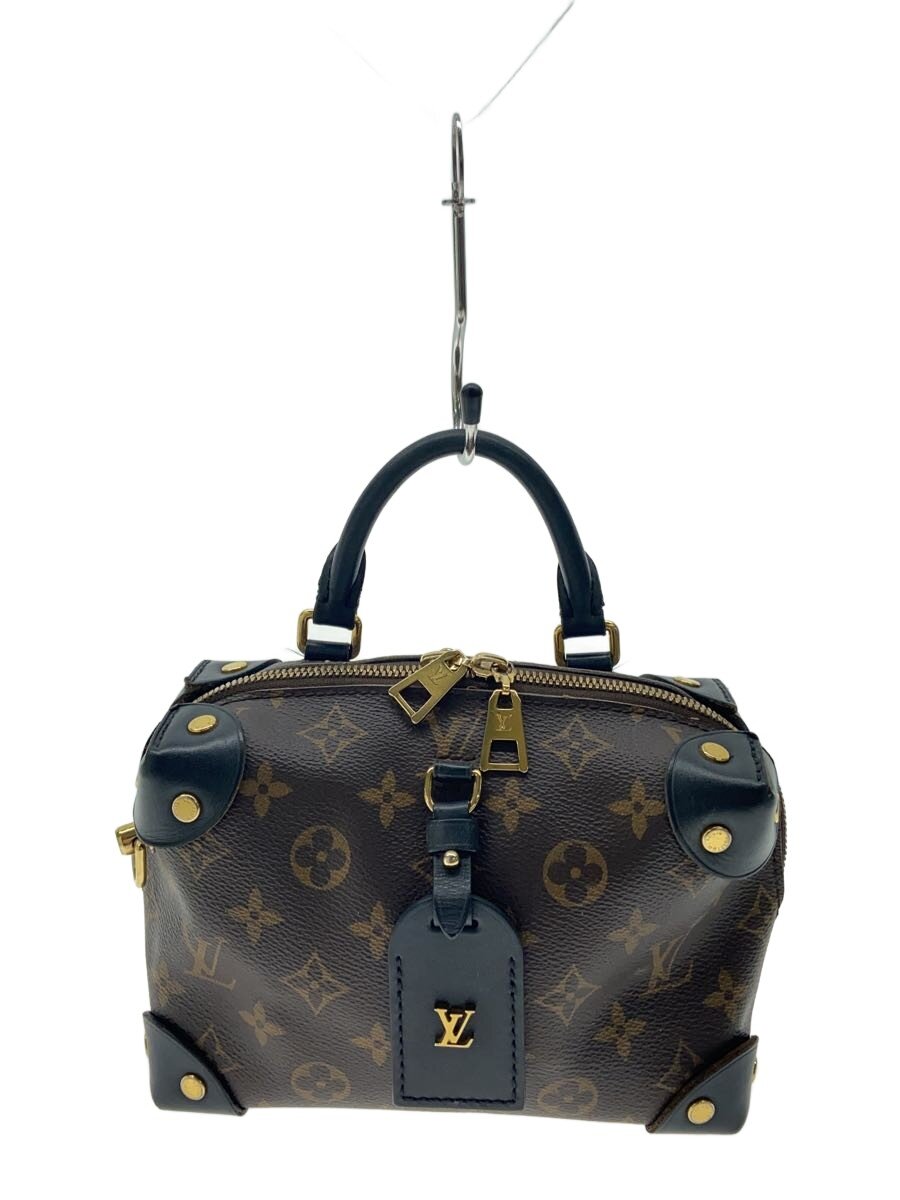 【中古】LOUIS VUITTON◆プティット・マル・スープル_モノグラム・帆布/なめし革/BRW/総柄//【御徒面子】