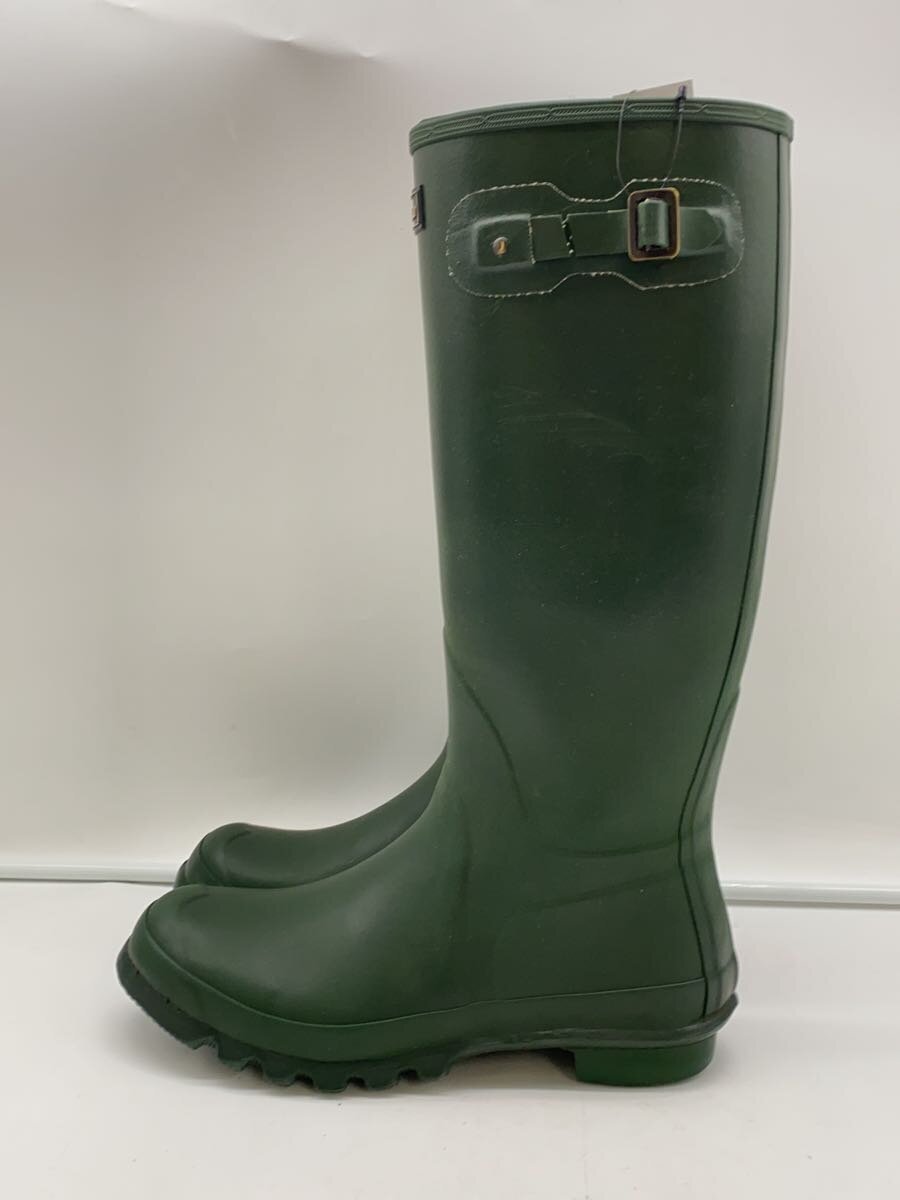 【中古】Barbour◆バブアー/レインブーツ/緑であること【シューズ】