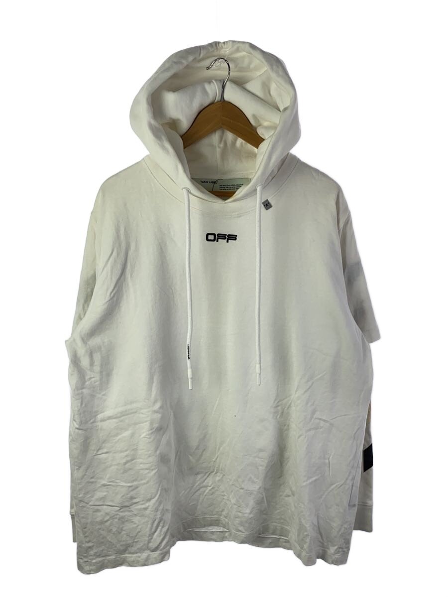 【中古】OFF-WHITE◆パーカー/M/綿織物/WHT/OMAB033S20185004【メンズウェア】