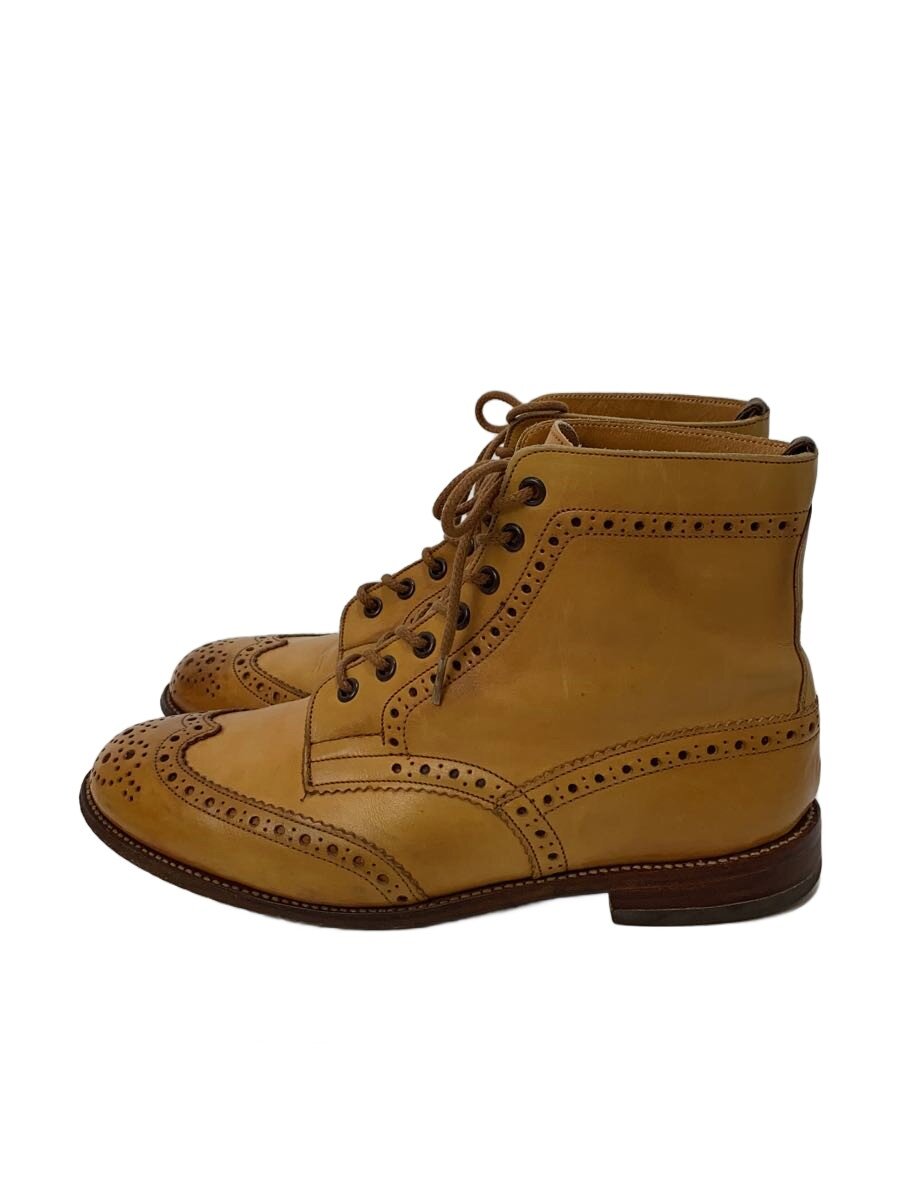 【中古】Tricker’s◆カントリーブーツ/UK8.5/CML/なめし革/5634【シューズ】