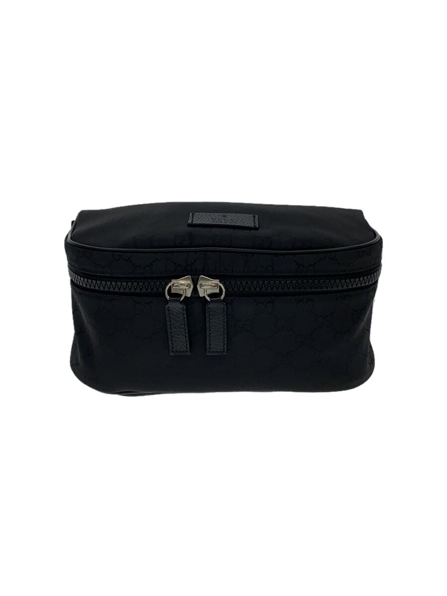 【中古】GUCCI◆GGナイロン/酉の方角御徒面子/ナイロン/BLK/黒/GG/449182【御徒面子】