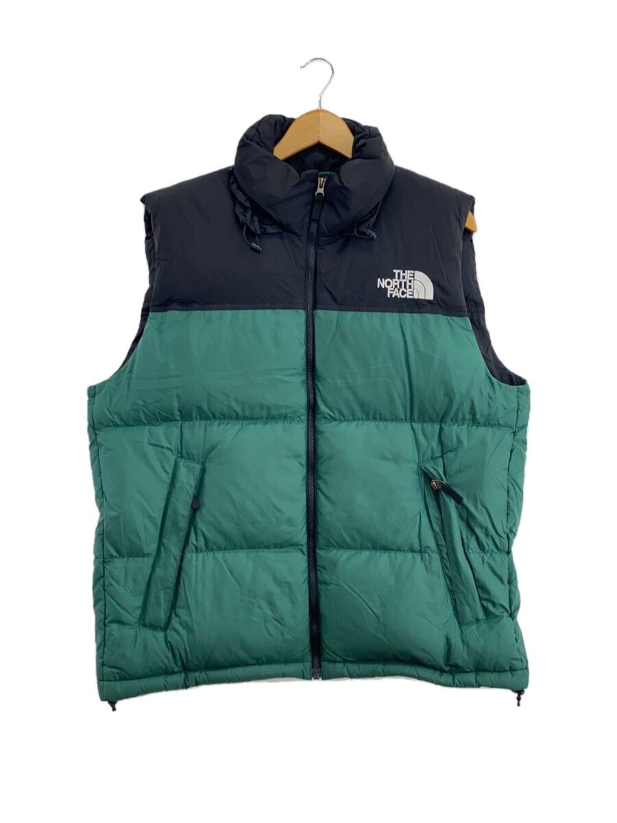 【中古】THE NORTH FACE◆NUPTSE VEST_ヌプシベスト/L/ナイロン/GRN【メンズウェア】|2nd STREET 店