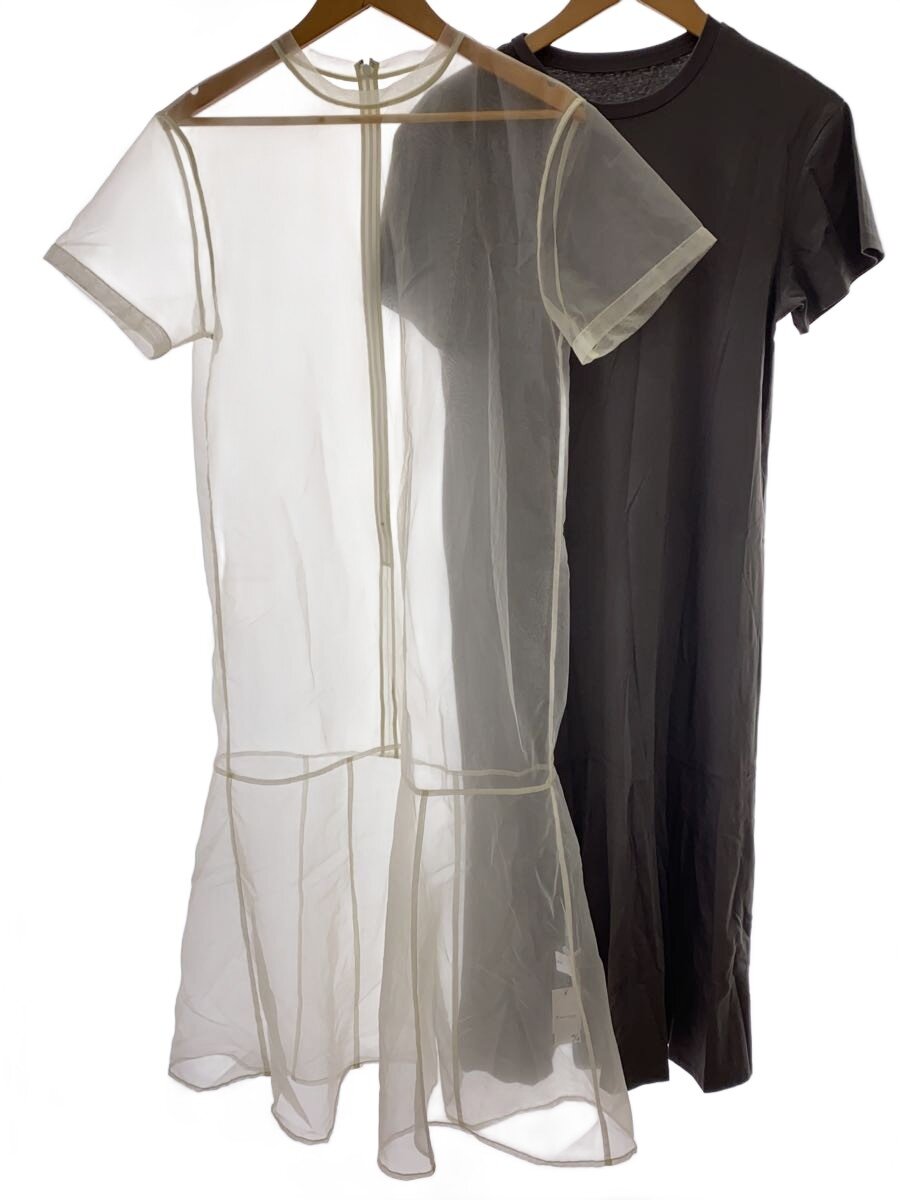 【中古】LE CIEL BLEU◆22SS/Contrasting Fabric Dress/38/ポリエステル/YLW/無地/24S65521//【レディースお召しもの】