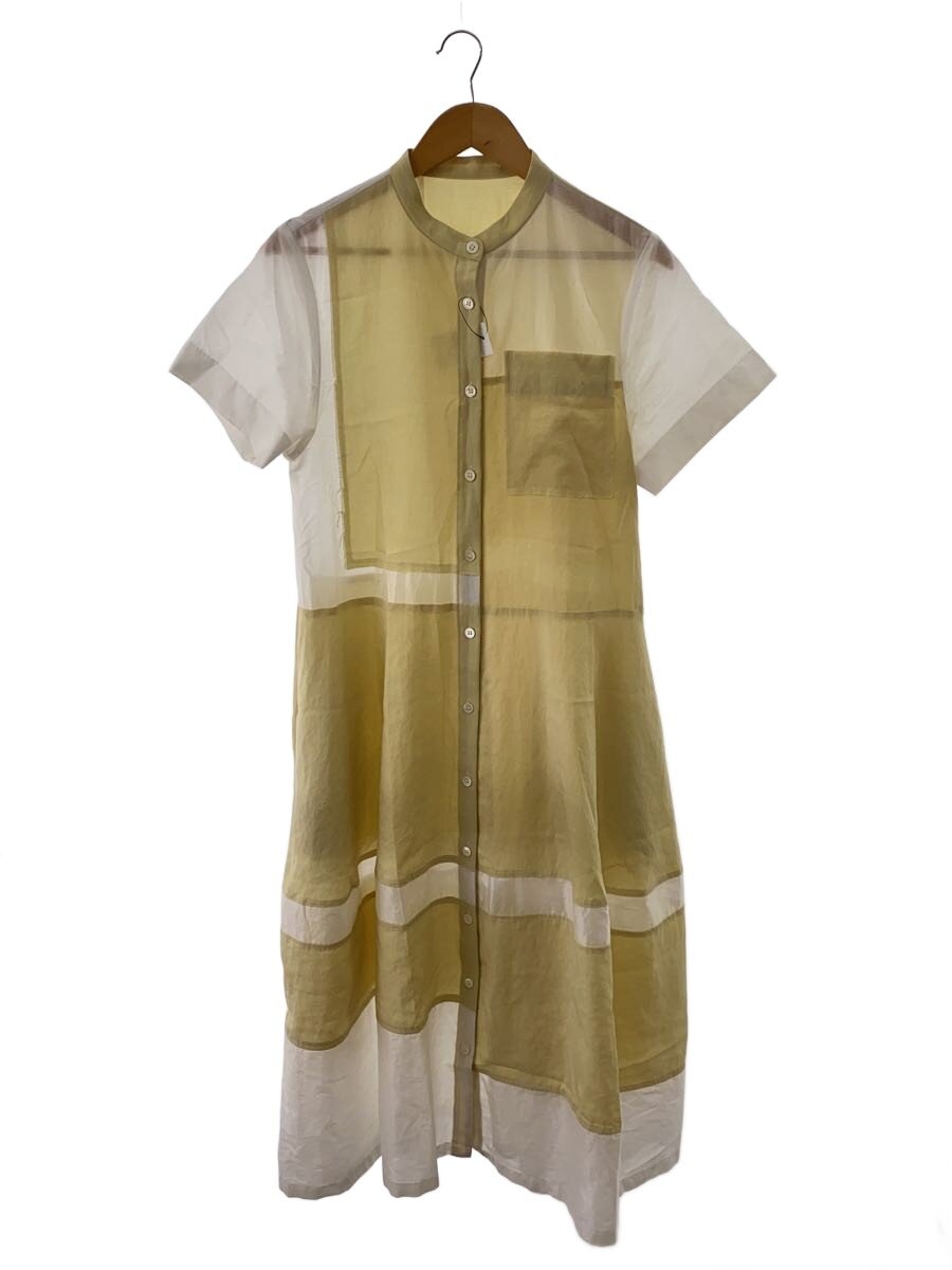 【中古】LE CIEL BLEU◆Short sleeve dress/半袖衣装/38/ポリエステル/GRY/無地/22S65521//【レディースお召しもの】