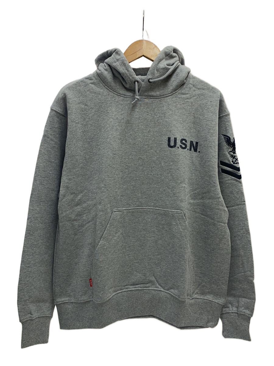 【中古】AVIREX◆パーカー/L/綿織物/GRY/783-3931008【メンズウェア】