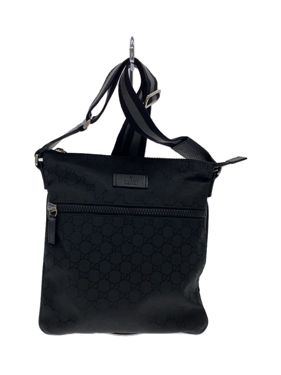 【中古】GUCCI◆GG/ショルダーバッグ/ナイロン/BLK/総柄/449184【バッグ】|2nd STREET 店