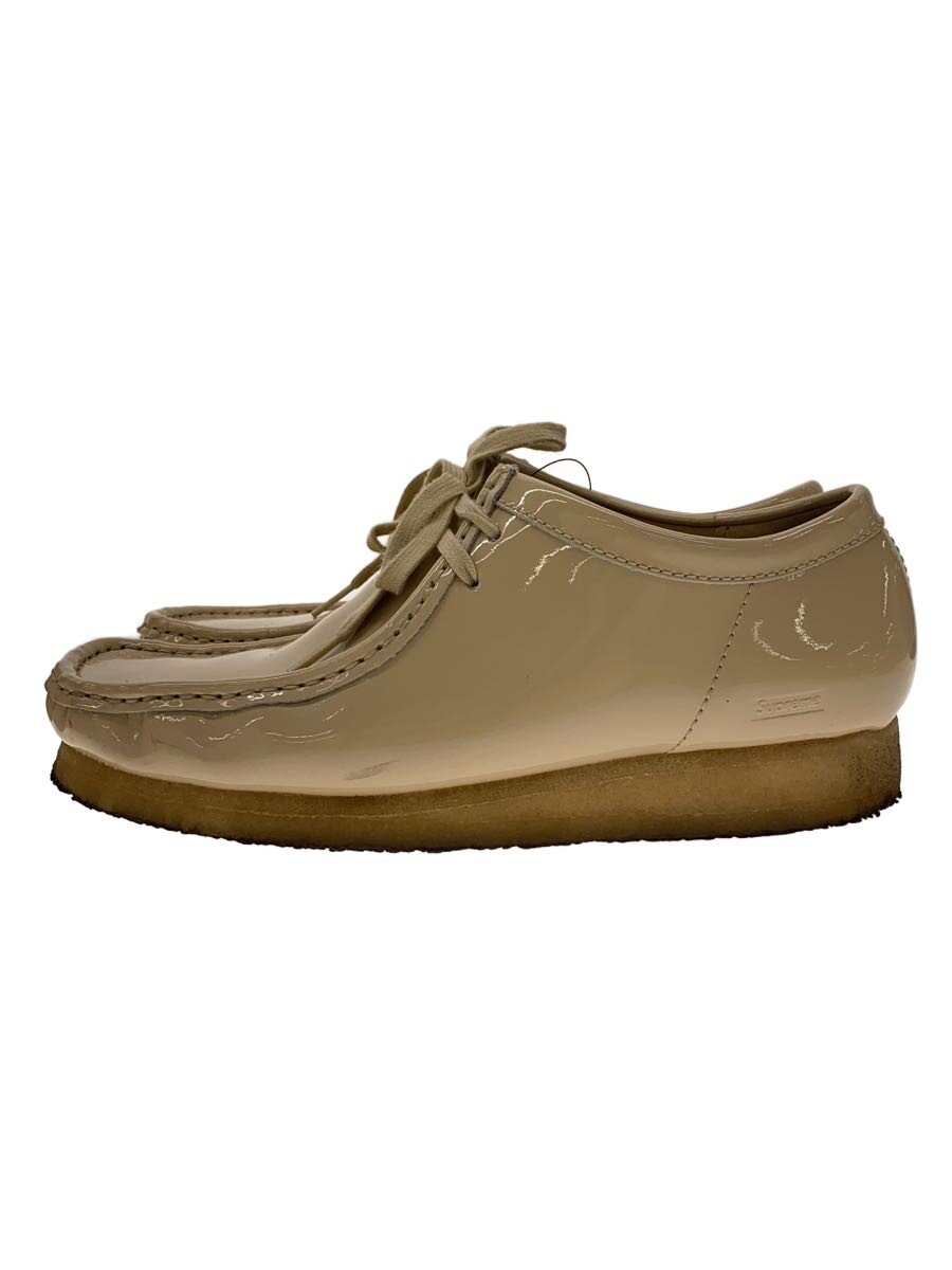 【中古】Clarks◆&times;Supreme/24SS/Patent Leather Wallabee/26.5cm/BEG/エナメル【シューズ】｜2ｎｄ STREET 店