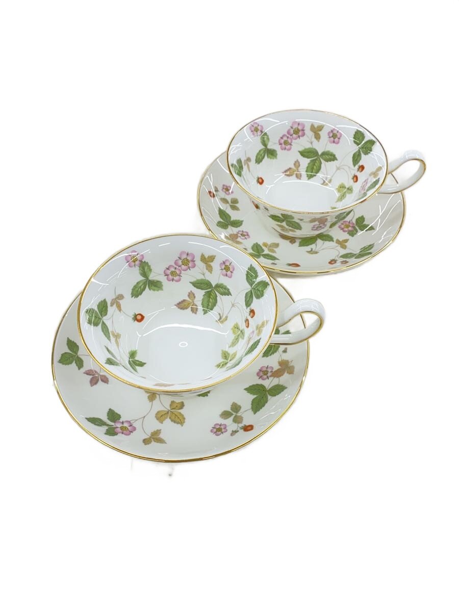 【中古】WEDGWOOD◆優勝杯\u0026平円盤/ワイルドストロベリー/2客//【勝手もと装置】