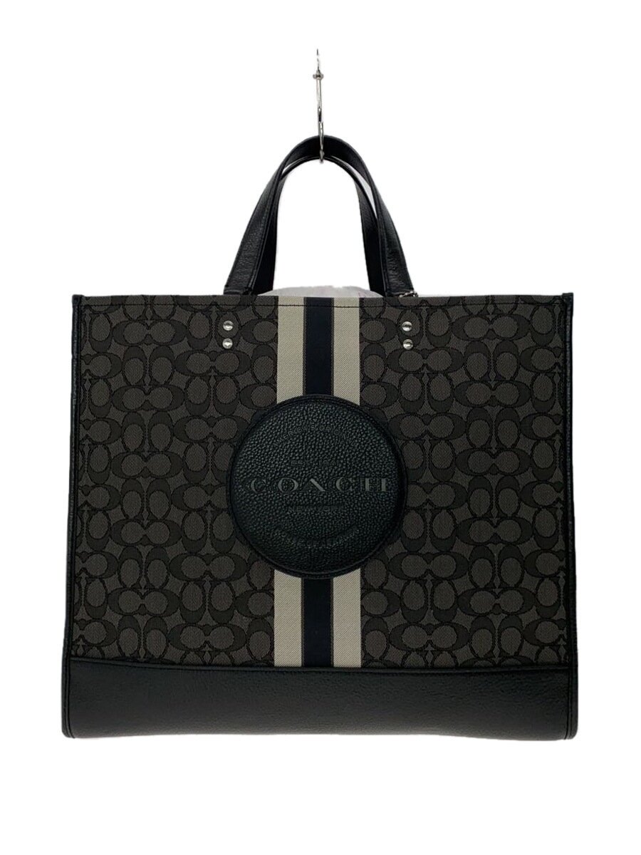 【中古】COACH◆御徒面子/--/BLK/総柄【御徒面子】