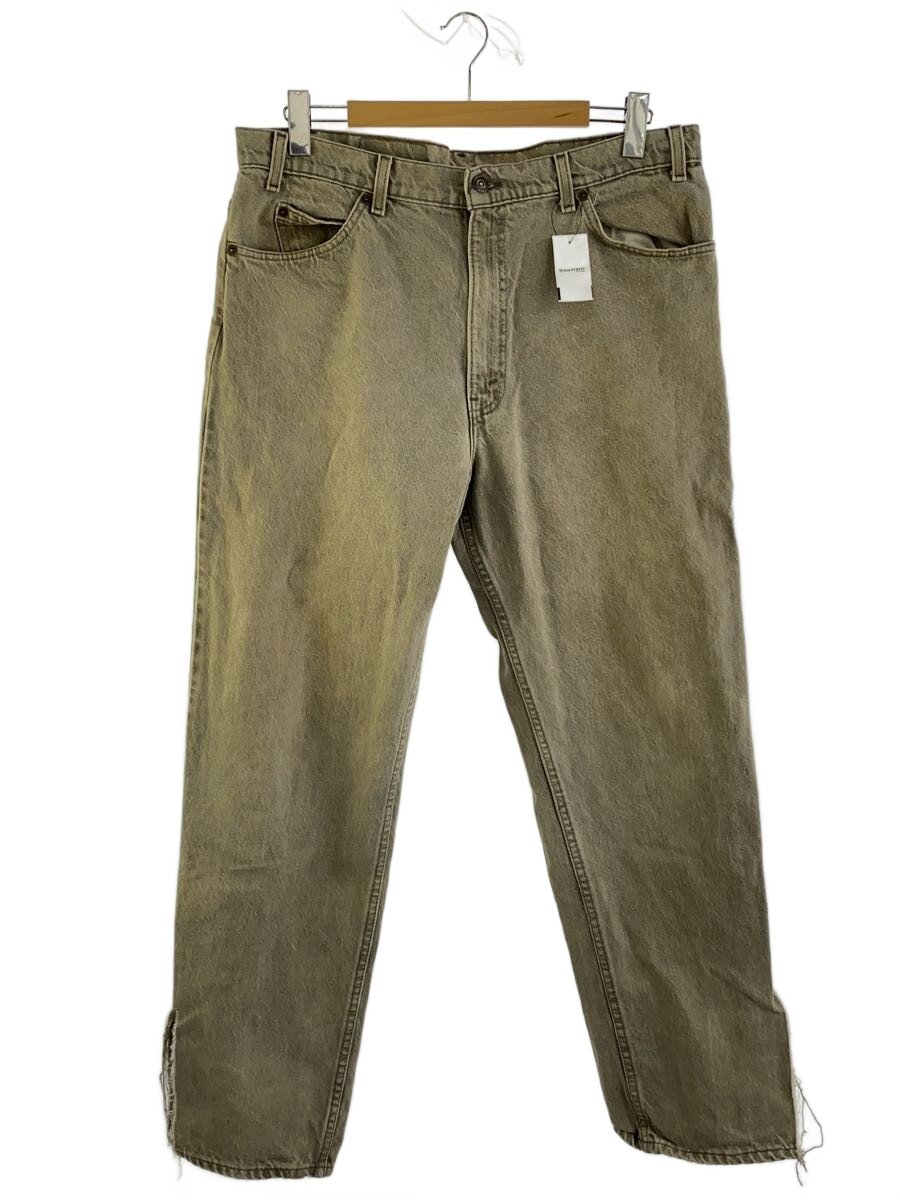 【中古】Levi’s◆下つ方/38/綿織物/カーキ/40550-0232/裾破れ有/90s/オレンジ色ため桶/名取り草裏585【メンズウェア】