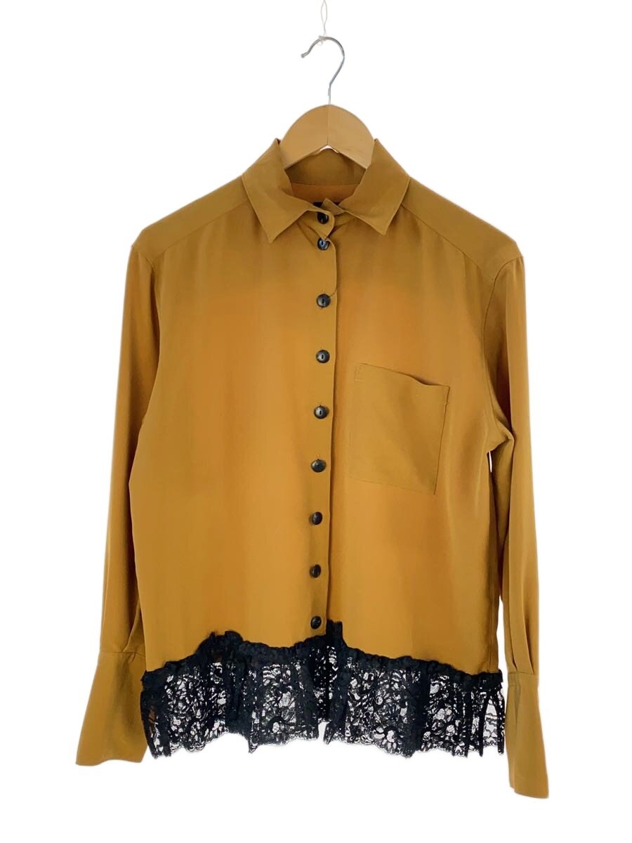 【中古】Jean Paul GAULTIER FEMME◆レースシャツ切替/長袖シャツ/40/ポリエステル/キャメル//【レディースウェア】|2nd STREET 店