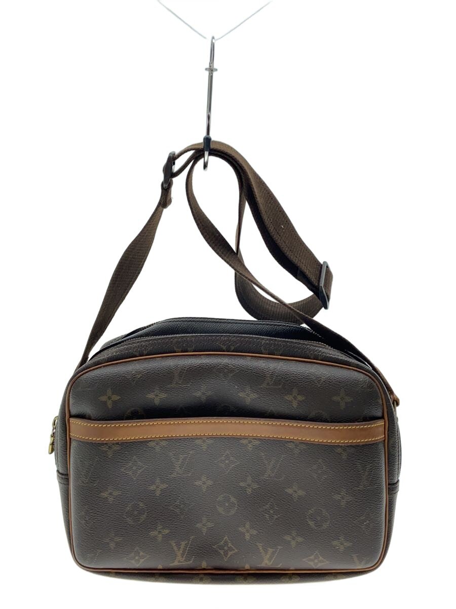 【中古】LOUIS VUITTON◆リポーターPM_モノグラム・キャンバス/PVC/BRW/M45254/レザーヒビワレ有/内側ヨゴレ有【バッグ】｜2ｎｄ STREET 店