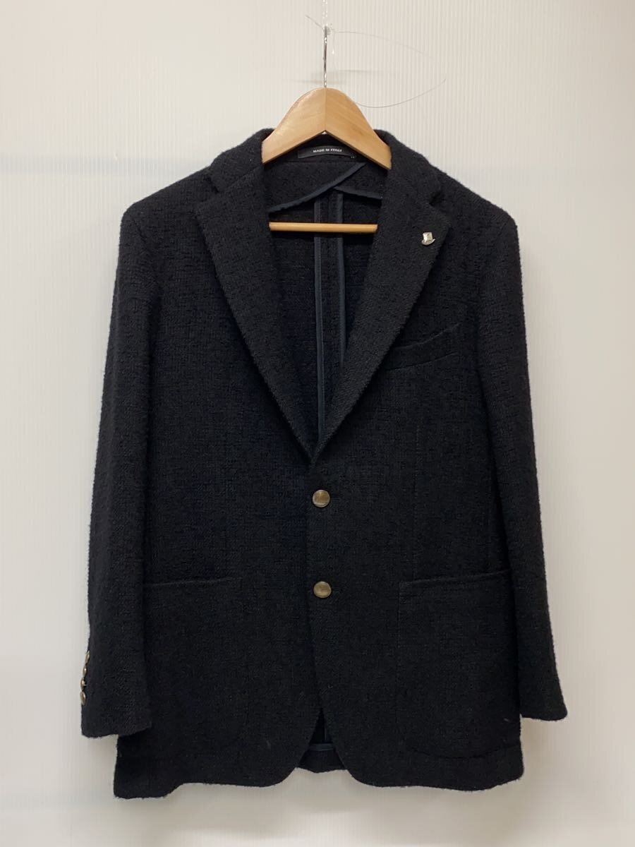 【中古】TAGLIATORE◆テーラードジャケット/46/羊毛/BLK/無地/1SMC22K【メンズウェア】