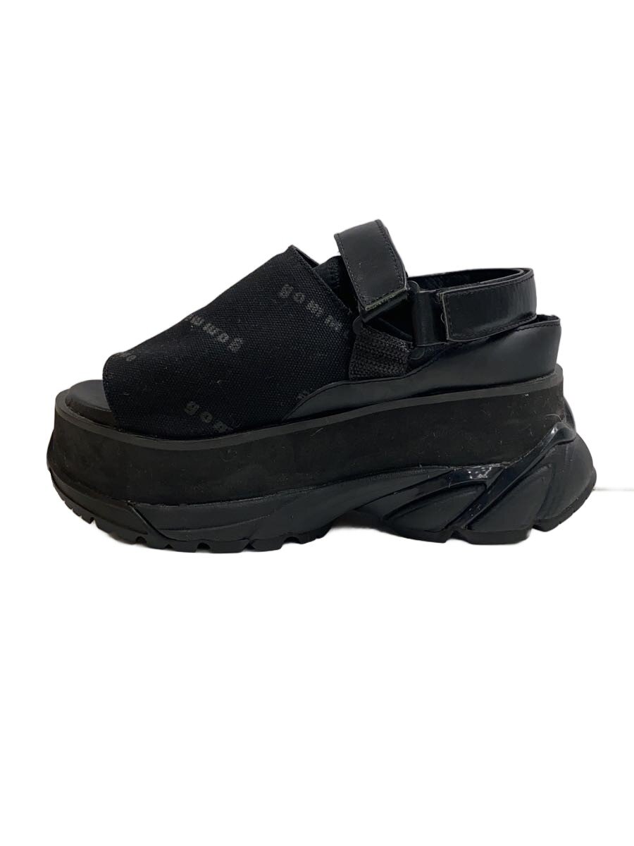 【中古】gomme◆サンダル/M/BLK【シューズ】